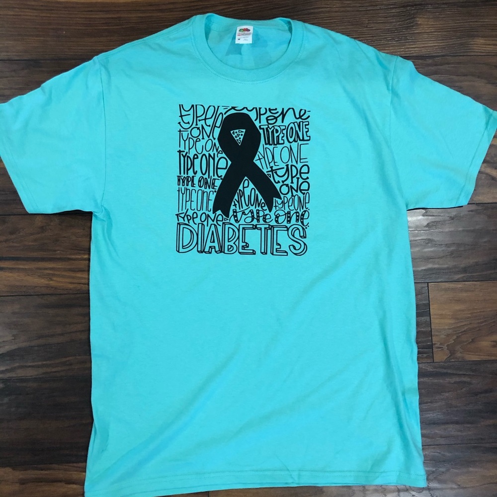 Type 1 Diabetes awareness shirts.